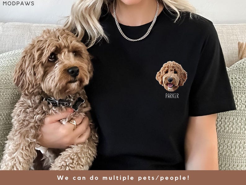 Custom Pet Shirt Pet Photo + Name Custom Dog Shirt Personalized Dog Shirt Custom Dog T Shirts for Humans Custom Cat Shirt for Dog Mom or Dad