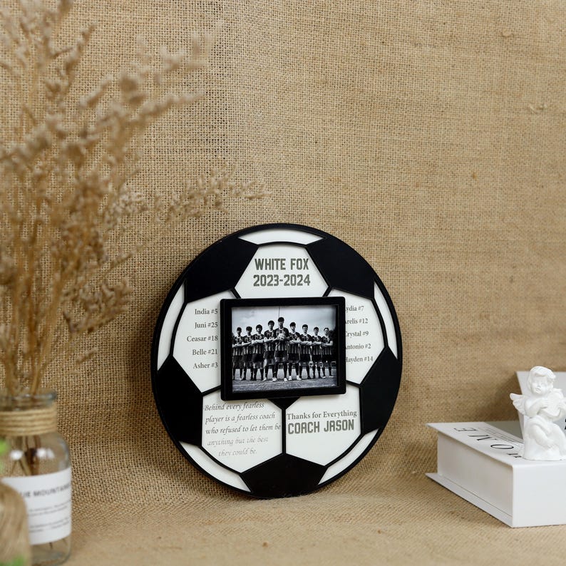 Personalized Soccer Coach Picture Frame, Coach Appreciation, Soccer Team Photo Frame, End of Season Coach, Soccer Senior Night Gifts