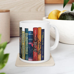 Custom Book Stack Mug: Personalized Book Lover Coffee Cup