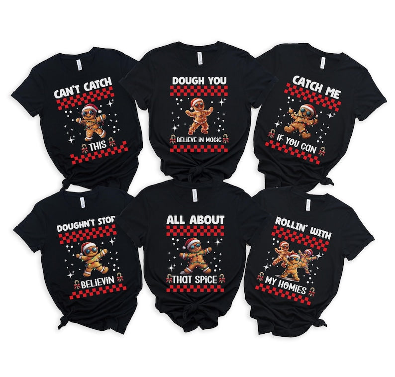 Gingerbread Christmas matching shirts, Holiday Matching Pajamas, Matching Christmas Pjs, Funny Xmas Shirts, Family Christmas Shirts