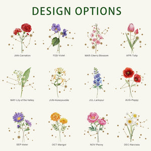 Personalized Birth Flower Vase, Custom Flower Vase with Birth Month, Zodiac Sign Vase, Birthday Gift for Her, Home Decor, Constellation Sign