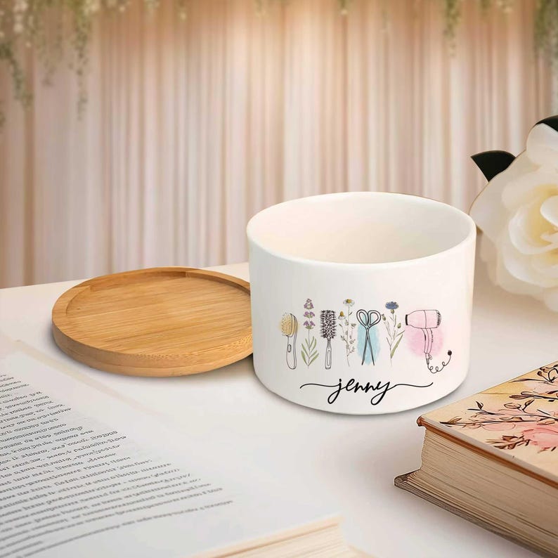 Custom Hair Stylist Gifts, Personalized Hair Stylist Name Plant Pot, Custom Hairstyle Decor, Gift for Hairdresser, Hairdresser Gift Barber