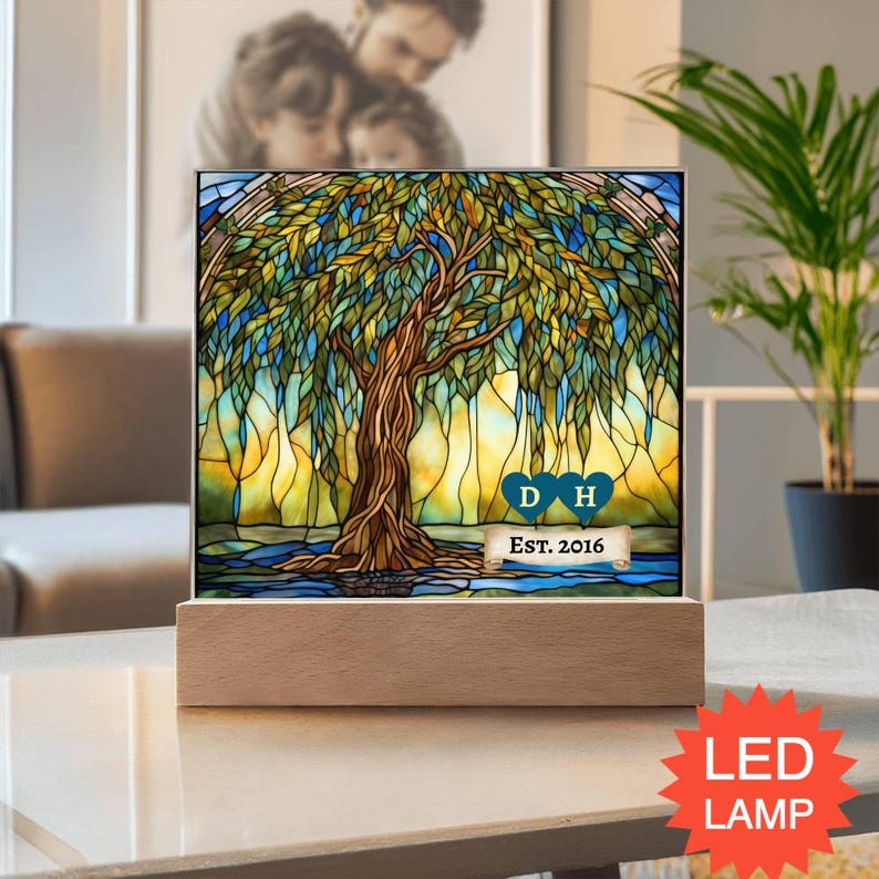 9 years anniversary gifts, Personalized Wedding anniversary gifts, 9th Anniversary Gift for Him or Her