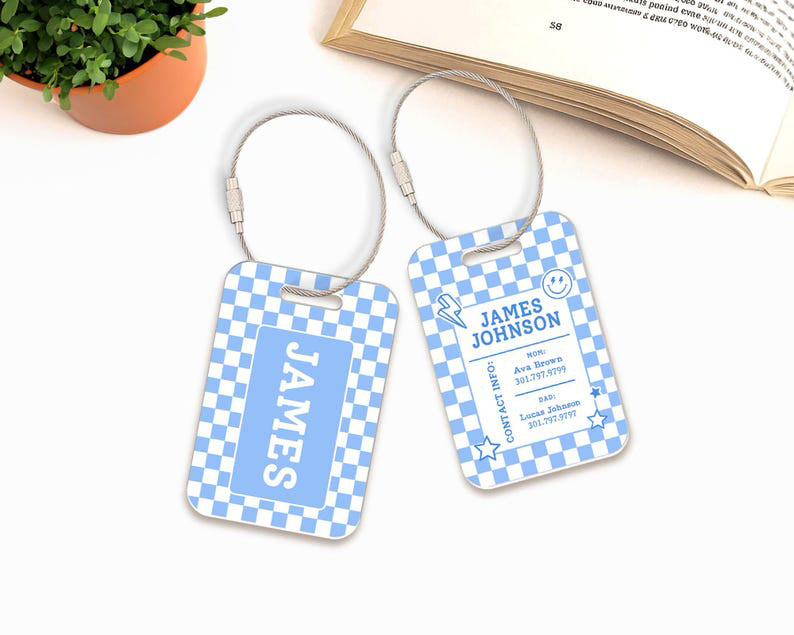 Custom Daycare Bag Tags, Custom Acrylic Name Tag for Kids, Backpack Name Tags, Diaper Bag Tag, Back to School Tag for Baby, Name Keychain
