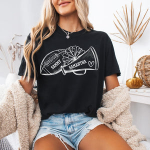 Custom Football Cheer Mom Shirt Family Gameday Mom of Both Shirt Football Cheer Gift for Mom Cheer and Football High School Football Shirt