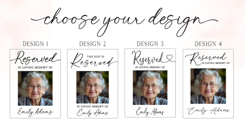 Reserved Memorial Sign, Personalized Memorial Plaque, In Loving Memory Wedding Decor, Sympathy Gift, Memorial Acrylic Wedding Sign