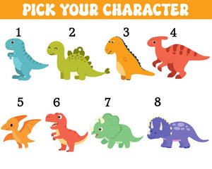 Personalized Dinosaur Keychain for Kids, Custom Backpack Kid Name, Back to School Gift, Cute Dino Bag Charm, Lunch Box Tag, Diaper Bag Tag