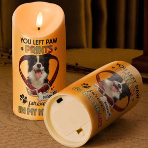 Custom Pet Memorial Candle Light, Personalized Photo & Name, Sympathy Gift for Pet Loss, Memorial Keepsake for Cherished Pets
