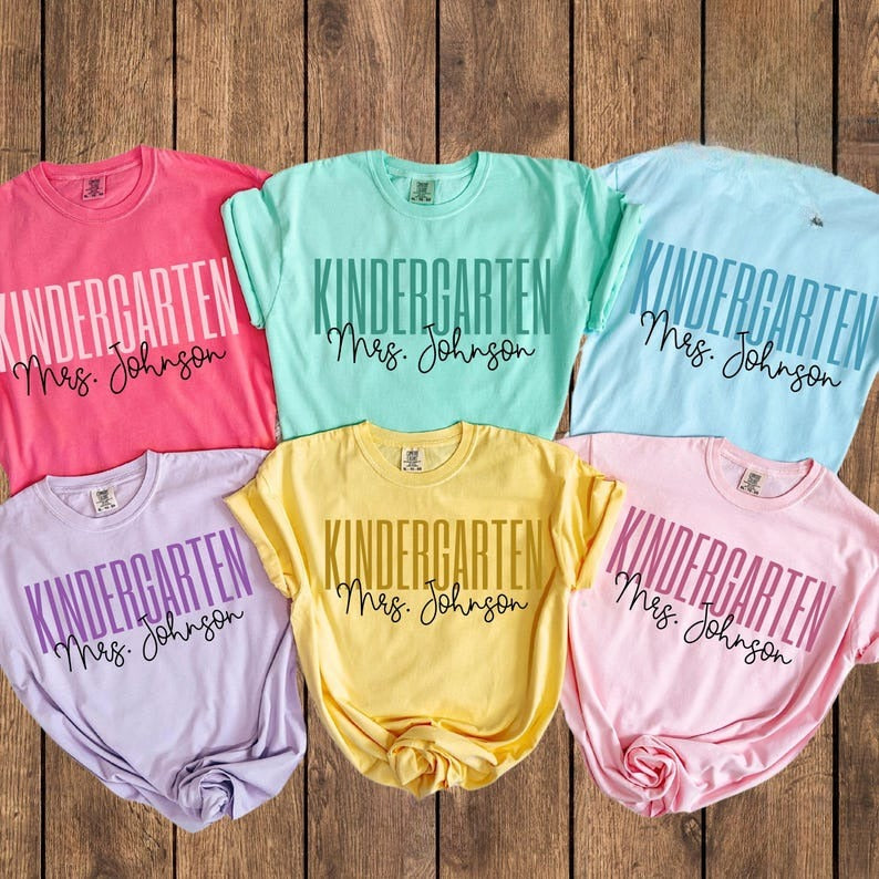 Teacher Shirt, Kindergarten Teacher Shirt, Kindergarten Shirt, Back to School Shirt, Custom Teacher Appreciation Tee