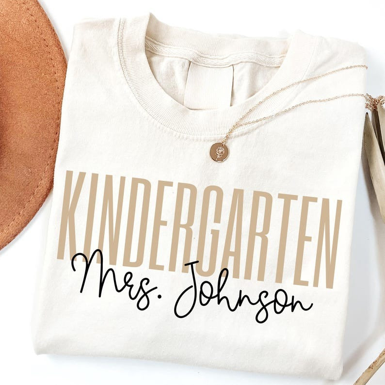 Teacher Shirt, Kindergarten Teacher Shirt, Kindergarten Shirt, Back to School Shirt, Custom Teacher Appreciation Tee