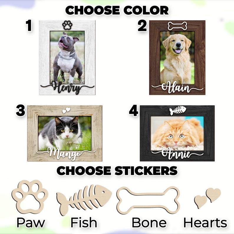 Personalized Pet Picture Frame,Dog Frame,Dog Memorial Gift,Pet Name Photo,Cat Dog Lover,Cat Memorial,Pet Portrait,New Pet Gift,Pet Keepsake