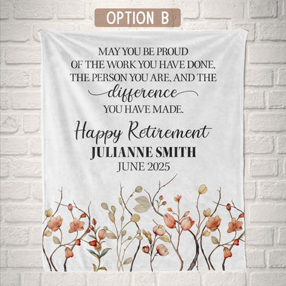 Personalized Retirement Gifts for Women Retirement Blanket for Boss Coworker Farewell Retirement Party Gift Ideas for Her Retiring 2025