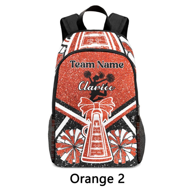 Personalized Cheer Backpack Cheerleader Bag Custom Name Cheerleading B