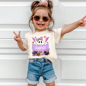 Personalized Retro Western Halloween Shirt: Custom Kids Toddler Outfit