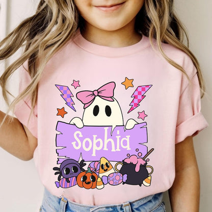 Personalized Retro Western Halloween Shirt: Custom Kids Toddler Outfit
