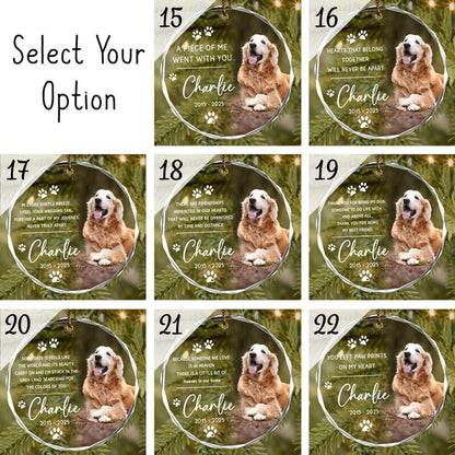 Custom Pet Ornament, Pet Memorial Gift, Custom Pet Portrait Ornament, Pet Sympathy Gift,Dog Cat Lover Gift, Pet Photo Ornament,Cat Loss Gift