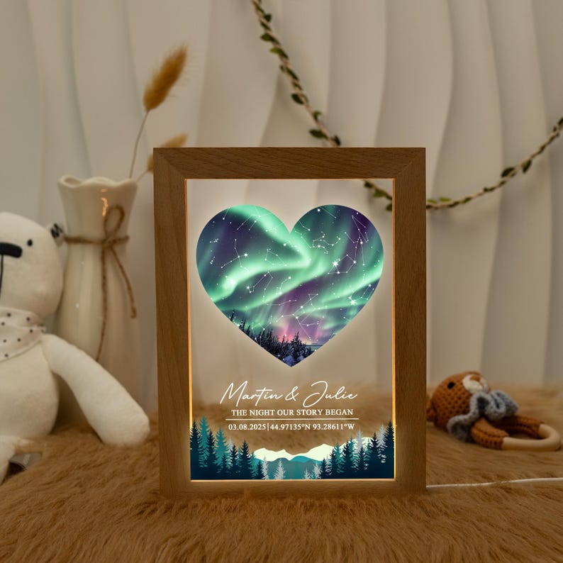 Personalized Star Map Night Light: Custom Constellation Gift