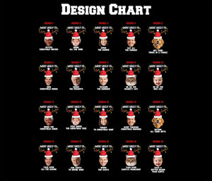 Custom Photo Santa Christmas Tee: Matching Family Party Shirt