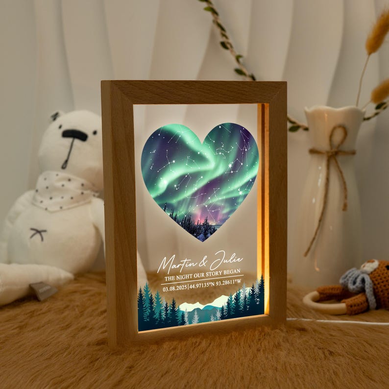 Personalized Star Map Night Light: Custom Constellation Gift