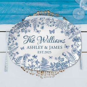 Personalized Wedding Gifts, Custom Name Wedding Plate, Newlywed Couple Gift, Engagement Gifts, New Mr Mrs Keepsake, Bridal Shower,Home Decor
