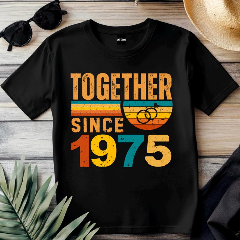 50 years married gift, 50th anniversary, 1975 anniversary gift, golden anniversary, golden wedding gift, 50th wedding present, anniversary