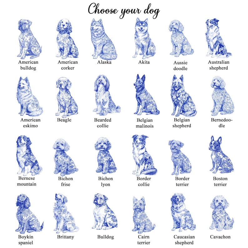 Custom Dog Cat Breed Jewelry Dish, Toile De Jouy Pet Ring Dish, Personalized Dog Cat Mom Gift, Pet Lover Trinket Dish, Pet Gift