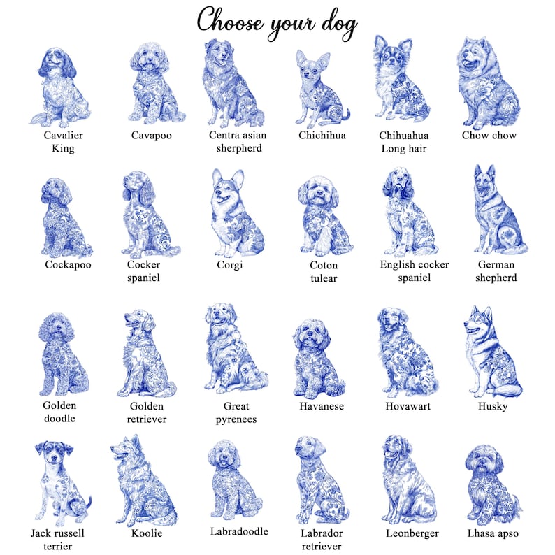 Custom Dog Cat Breed Jewelry Dish, Toile De Jouy Pet Ring Dish, Personalized Dog Cat Mom Gift, Pet Lover Trinket Dish, Pet Gift