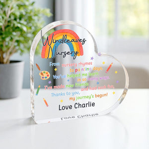 Personalised Nursery Thank You Gift, School Leaving Keepsake, End of Term, Nursery Gifts, Nursery Worker Gift, Teacher Tutor Gifts