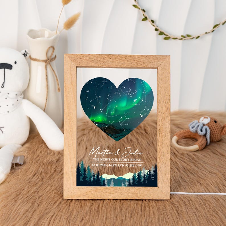 Personalized Star Map Night Light: Custom Constellation Gift