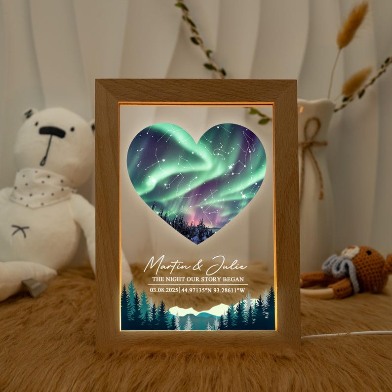 Personalized Star Map Night Light: Custom Constellation Gift