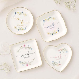 Custom Engagement Ring Dish, Personalized Wedding Ring Dish, Wedding Gift, Bridal Shower, Engagement Gifts, Couple Gifts, Gift For Bride