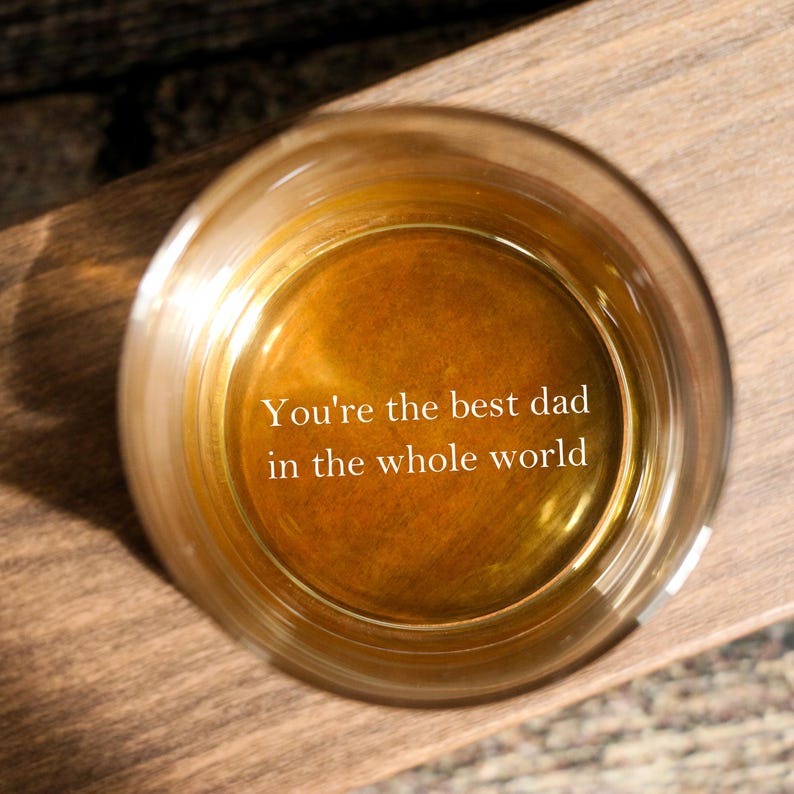 Custom Photo Whiskey Glass, Etched Whiskey Glasses from Photo, Personalized Unique Barware Gifts for Him, best gifts for dad, New Dad Gifts