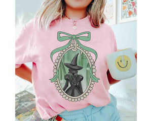 Coquette Bow Wicked Movie Inspired Pink & Green Couple Shirt, Changed For Good Shirt, Wizard Of Oz Shirt, Wicked Birthday Girl Gifts Tee il_794xN.7005337282_9ycp.jpg