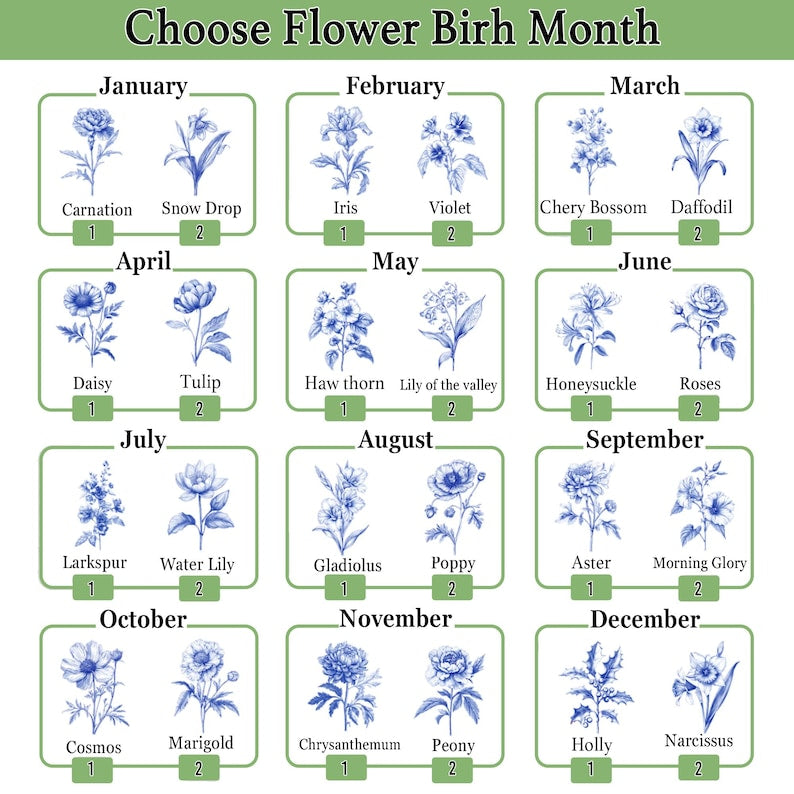 Personalized Ceramic Plant Pot, It Takes A Long Time To Grow Old Friends, Toile De Jouy Custom Birth Month Flower with Name