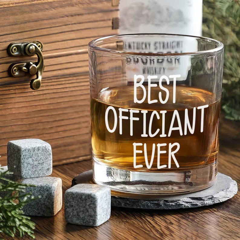 Personalized Wedding Gift for Officiant, Groomsmen Whiskey Glass, Best Man Gift, Groomsmen Proposal Gifts, Wedding Shot Glass,Officiant Gift