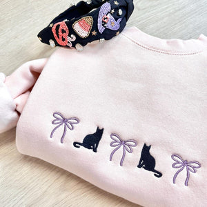 Embroidered Coquette Halloween Icon Crewneck Sweatshirt | Cute Halloween | Spooky Season| Coquette Bow | Gift for Her| Autumn, Fall |G18ECHI il_794xN.7006399206_q7zs.jpg