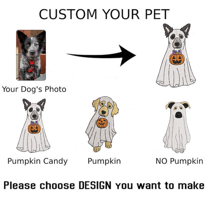 Custom Dog Embroidered Hat Halloween Ghost Dog Washed Hat Halloween Embroidered Baseball Hat Dogs Embroidered Cap Pet Ghost Hat il_794xN.7007971674_9d1p.jpg