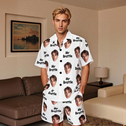 Custom Short Pajamas with Face and Name,Customized Pajama Set For Men/Women,Personalized Short Sleeve Family Pajama Set,Birthday/Party Gifts il_794xN.7008125544_7txi.jpg