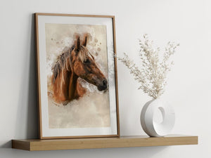 Personalized Horse Gift, Custom Horse Portrait, Horse Lover Gift, Unique Gift for Horse, Horse Gift, Equestrian Gifts, Horse Rider Gift