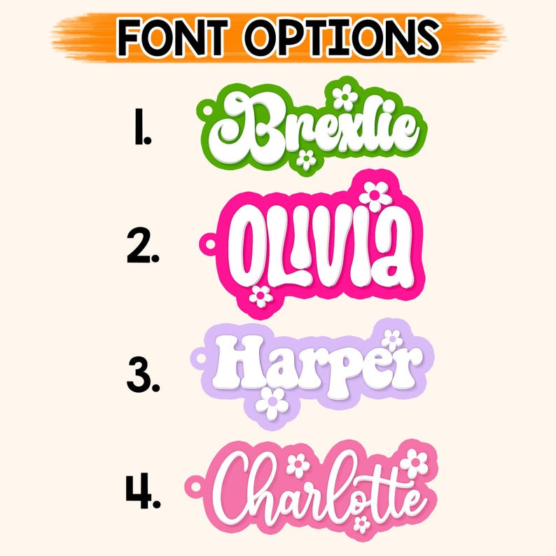 Personalized Back To School Kids Girl Gifts, Backpack Kids Name Tag, Cute Backpack Name Keychain For Kids, Diaper Bag Tag, Lunch Box Tag