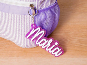 Custom Name Tag for Backpack, Personalized Backpack Name Tags, Backpack Keychains, Name Label, School Bag Tag, Lunch Box Tag, Diaper Bag Tag