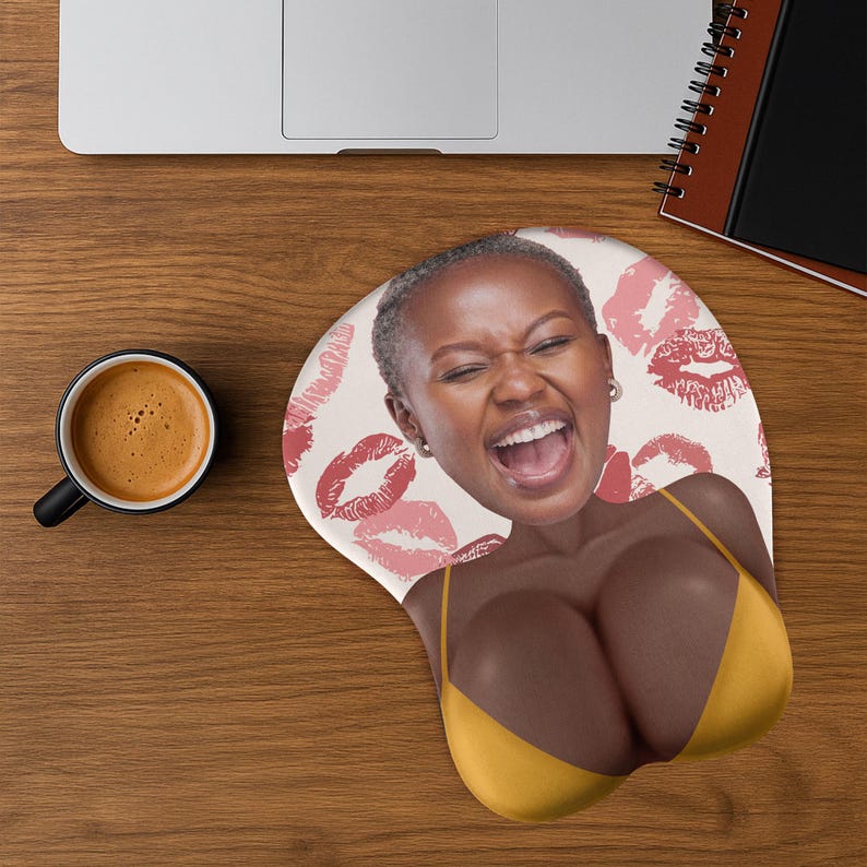 Personalized Funny 3D Mouse Pad, Custom Photo Mouse Pad For Boyfriend Husband, Valentines Gift For Him, Gamer Custom Gift, Coworker Gag Gift