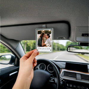 Add Your Own Polaroid Photo Car Visor Clip, Custom visor clip, Personalized Gifts for Him, photo for car Couples gift for him, Wedding gifts