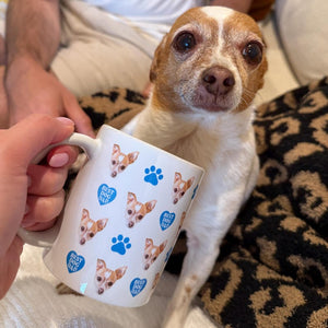 Custom Baby Face Mug, Custom Face Mug, Baby Photo Mug, Your Dogs Face Mug, Custom Photo Mug for Dad, New Grandparents Mug