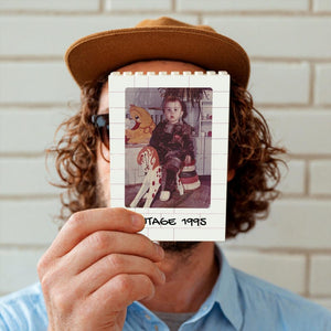 30th Birthday Custom Puzzle Vintage 1995 Design, Photo Block Puzzles Retro Photograph Ready-to-Assemble Gifts