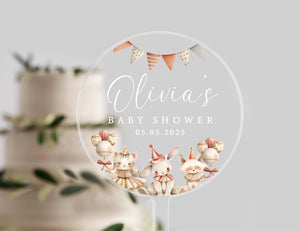 Personalised Baby Shower Cake Topper | Baby Shower | Cake Topper | Baby Shower Cake | Cute Cake Topper | Baby Shower Cake | Cake Topper