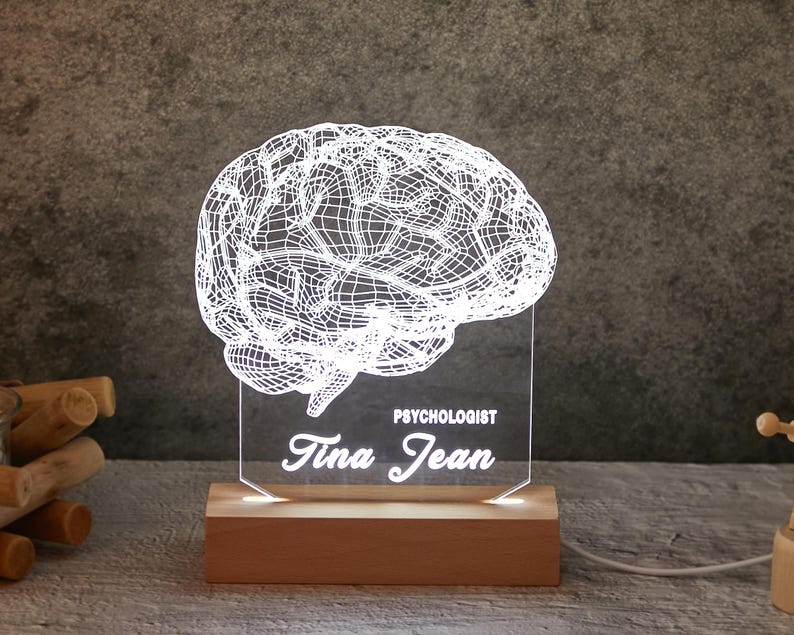 Personalized Neurologist Night Light,Doctor Gift,Medical Student Gift,Psychology Student Graduation Gift,Table Lamp,Led Lights,Name plate
