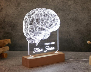 Personalized Neurologist Night Light,Doctor Gift,Medical Student Gift,Psychology Student Graduation Gift,Table Lamp,Led Lights,Name plate