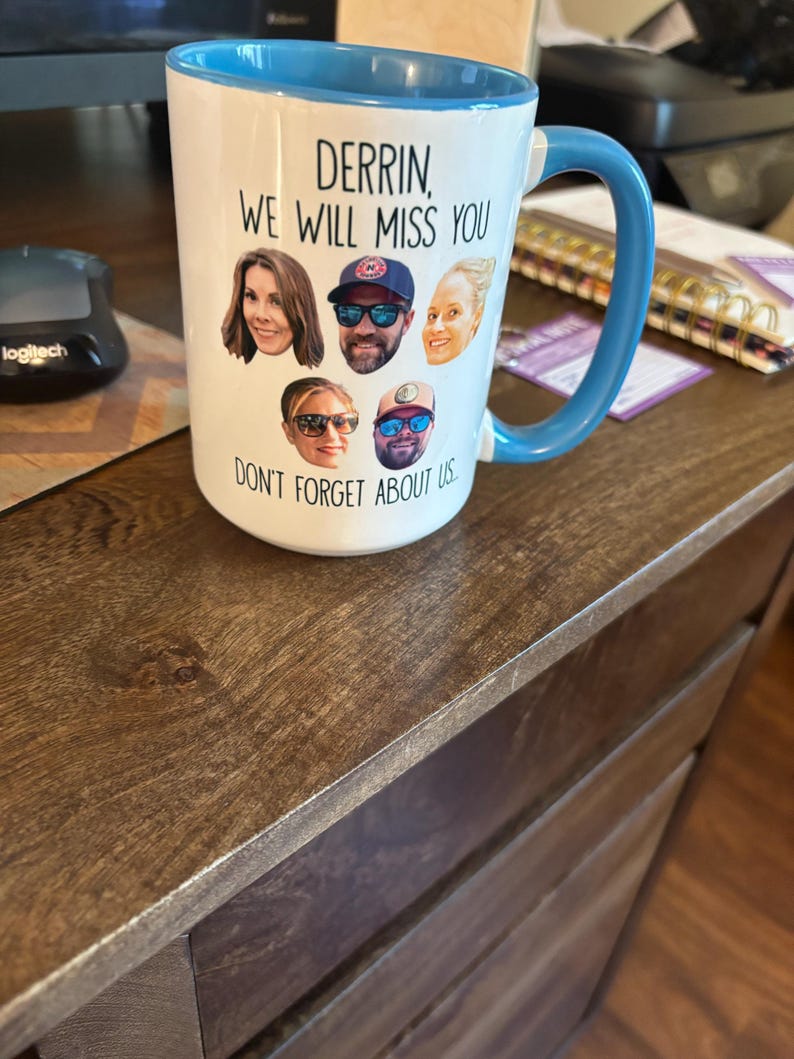 Personalized Retirement Mug, Custom Retirement Gift For Boss Co Worker, Going Away Gift For Coworker, Officially Retired Cup For Men Women Custom Upto 8 Faces