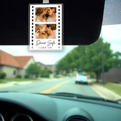 Personalized Photo Car Visor Clip, Boyfriend Christmas Gifts, Drive Safe Gift, Husband Gift, Valentines Day Gift for Boyfriend, Gift for Him